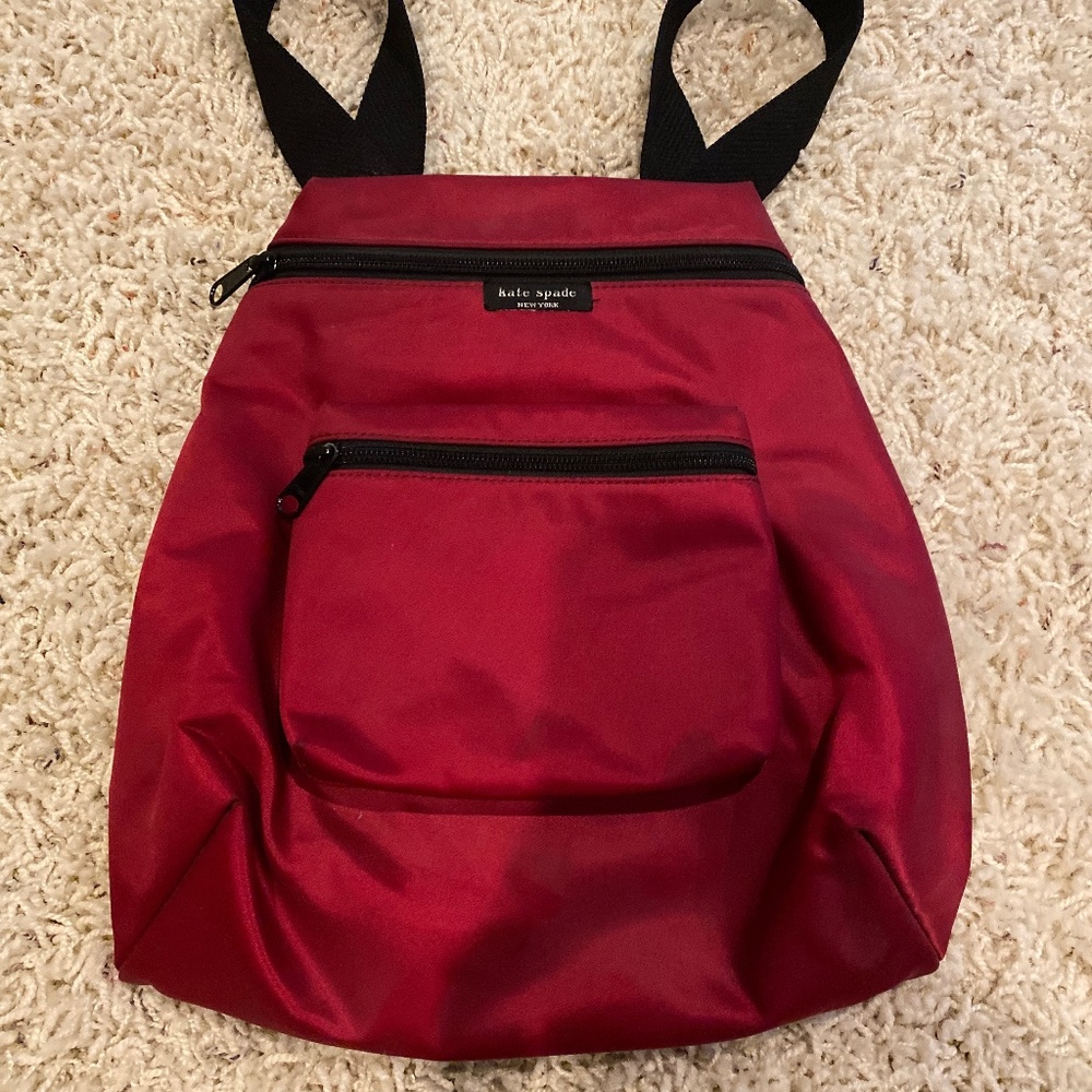 Red Kate Spade Mini Backpack